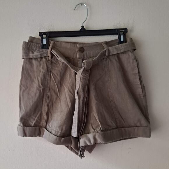 Billabong Day After Day Shorts High Waist Belted Bayleaf Green Womens Size 29 - Picture 6 of 15